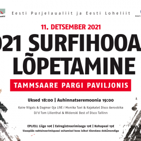 Surfihooaja lõpetamine toimub 11. detsembril Tammsaare Pargi Paviljonis