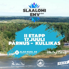 Slaalomi EMV ja harrastajate slaalomi 2023 II etapp toimub esmaspäeval – 17. juulil Pärnus Reiu rannas