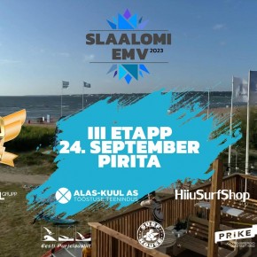 Slaalomi EMV ja harrastajate slaalomi 2023 III etapp toimub pühapäeval – 24. september Pirita Surfiklubis